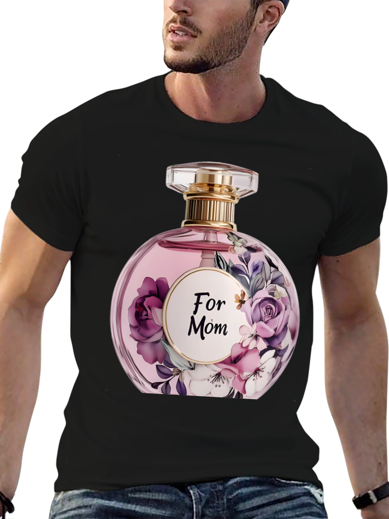 Floral Perfume For Mom Graphic T-Shirt
