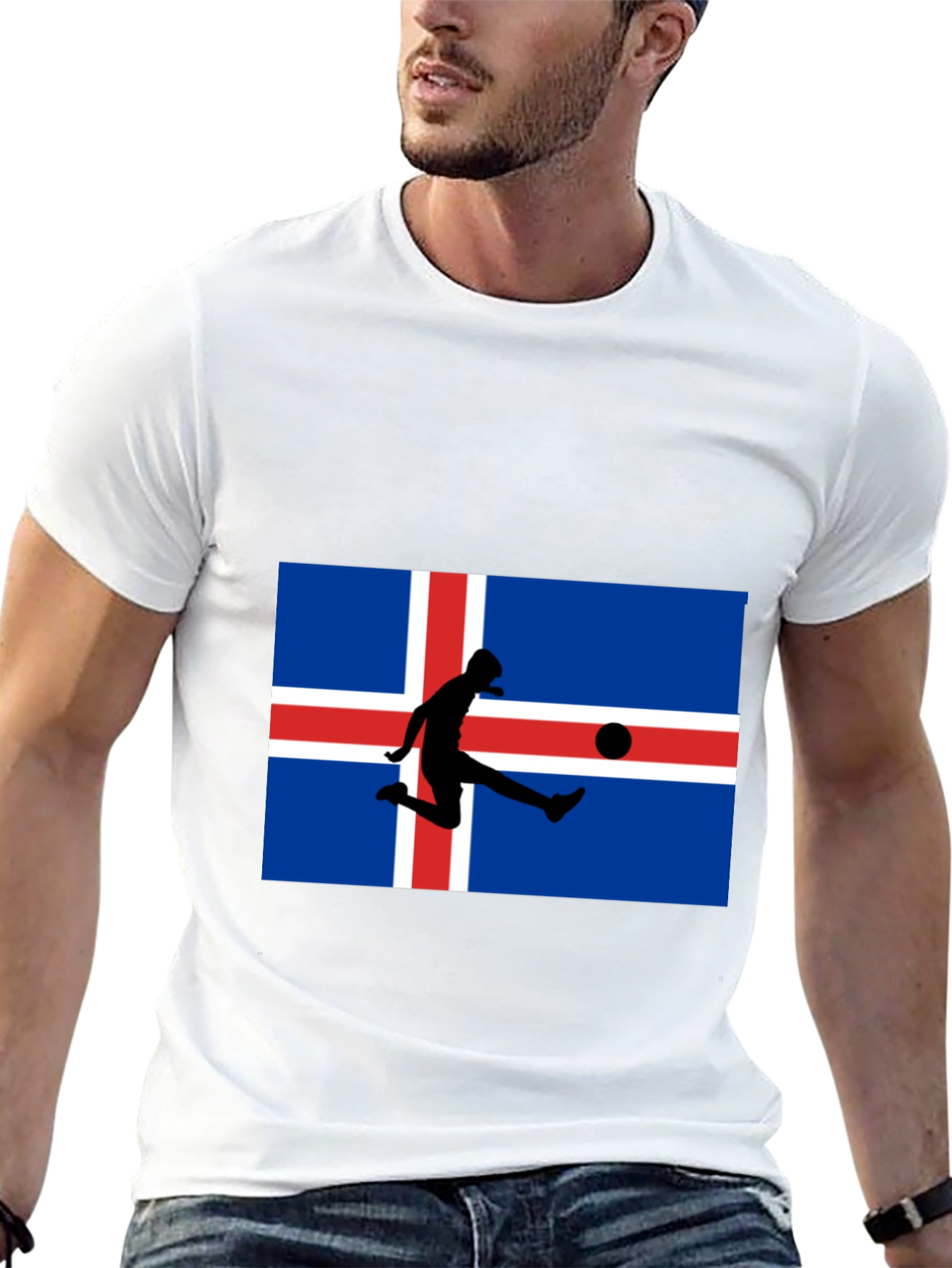 Iceland Flag Soccer T-Shirt