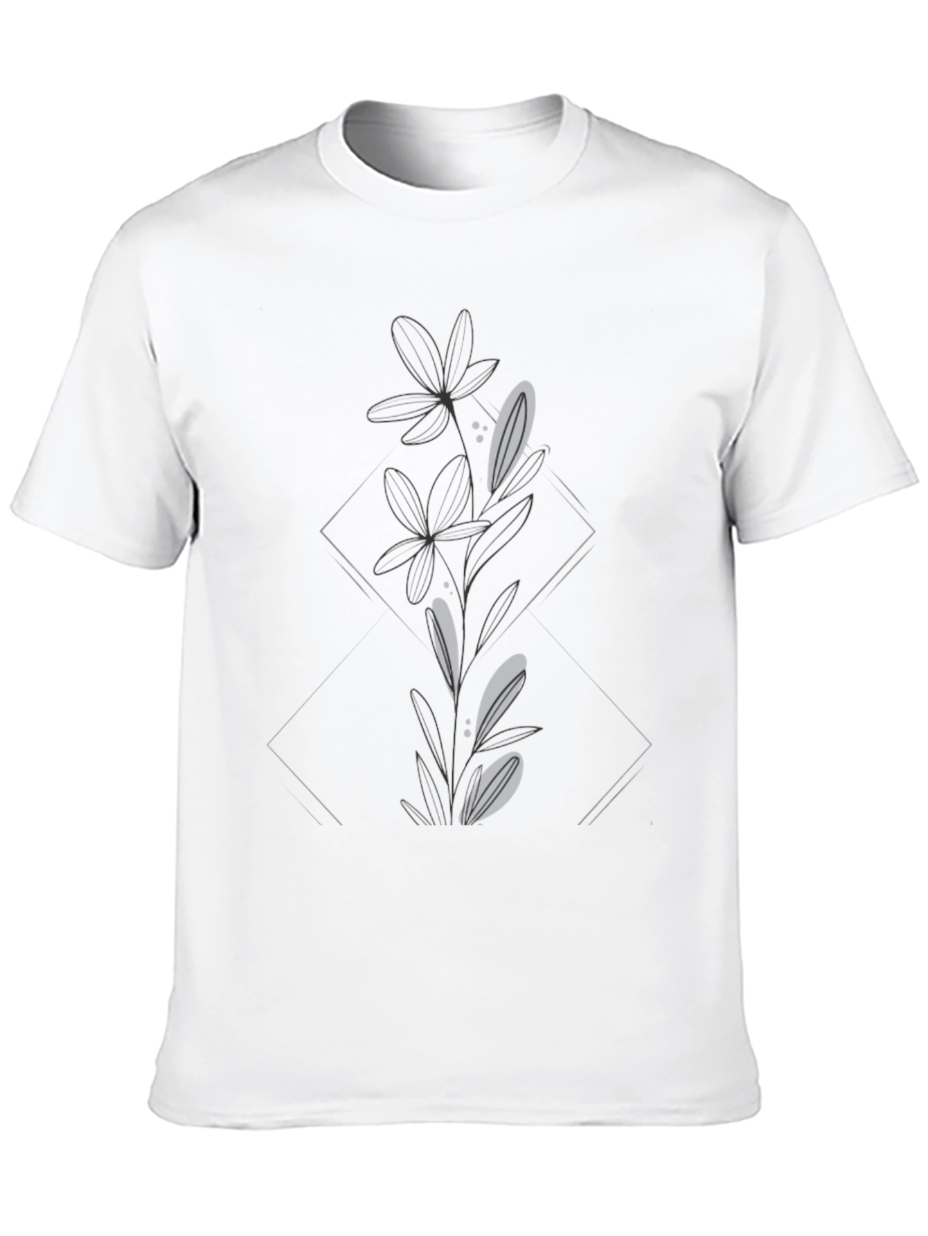 Botanical Graphic Tee - Black