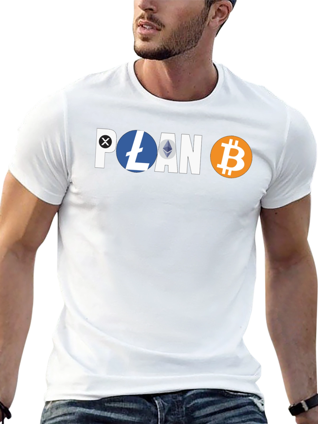 Crypto Hodler Black T-Shirt - Bitcoin Litecoin Ethereum Design