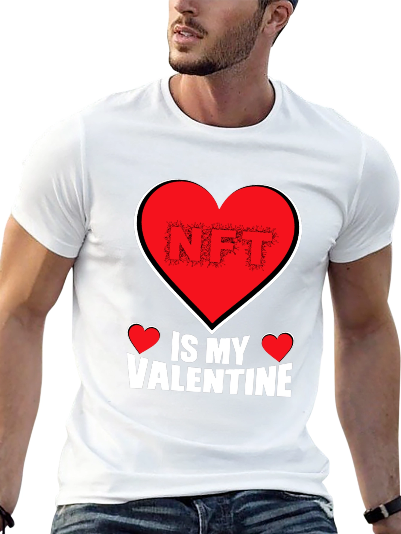 NFT Is My Valentine Black T-Shirt