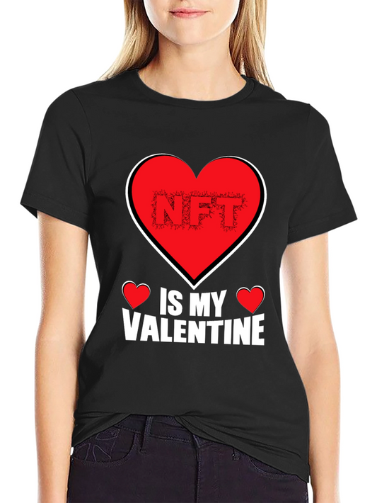 NFT Is My Valentine Black T-Shirt