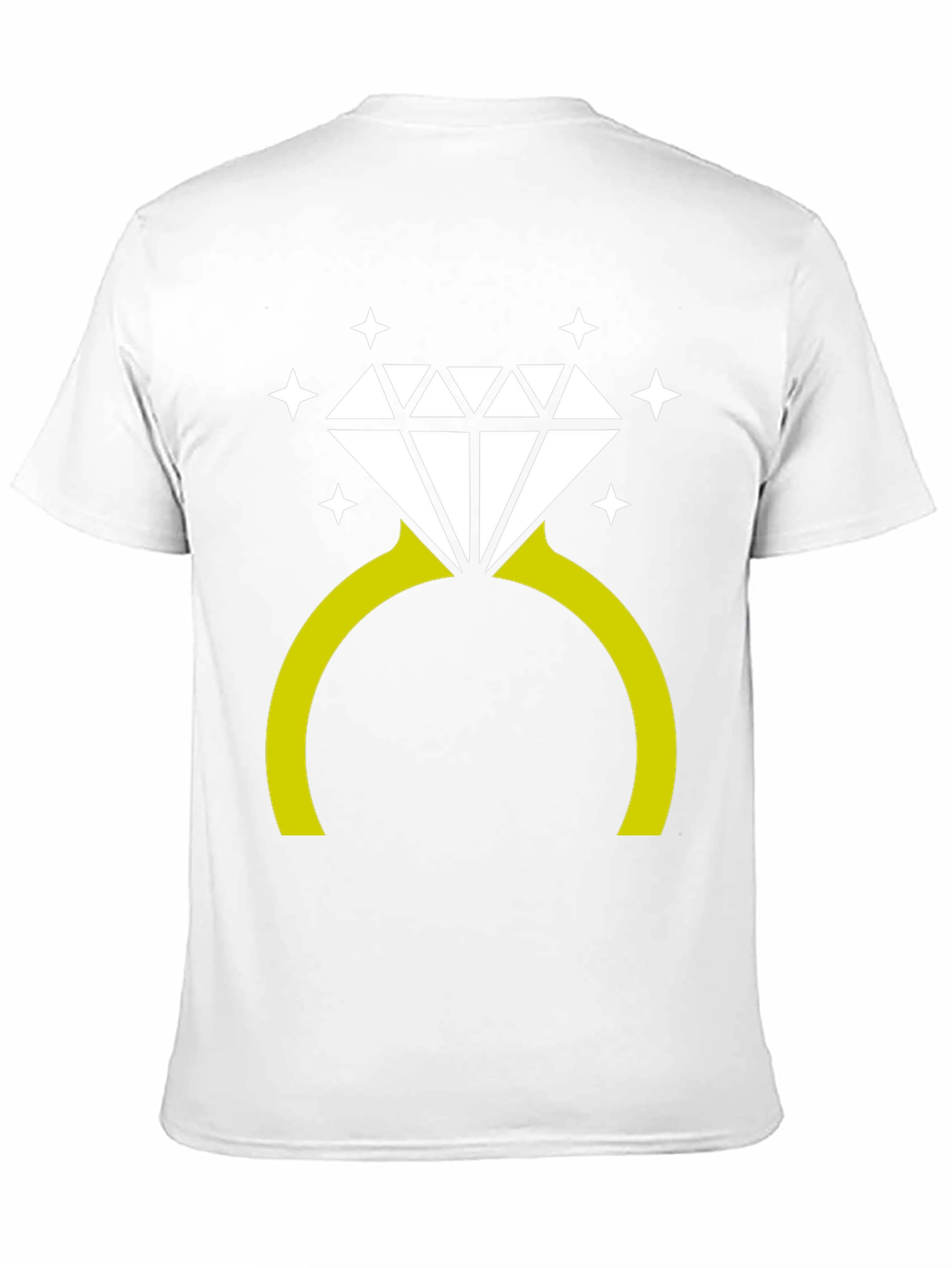 Diamond Ring Graphic Tee - Stylish Novelty T-Shirt