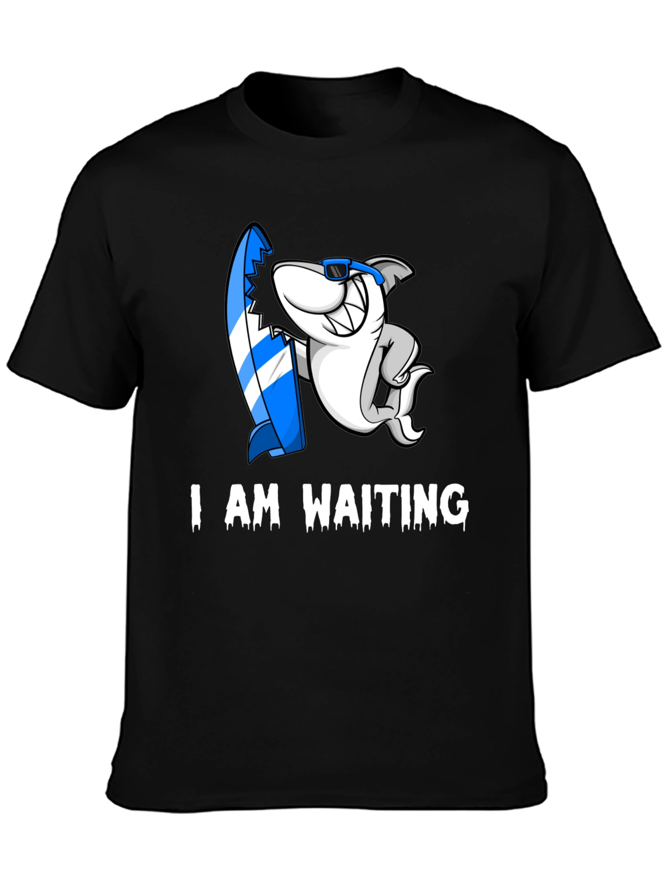 I Am Waiting Shark Graphic T-Shirt