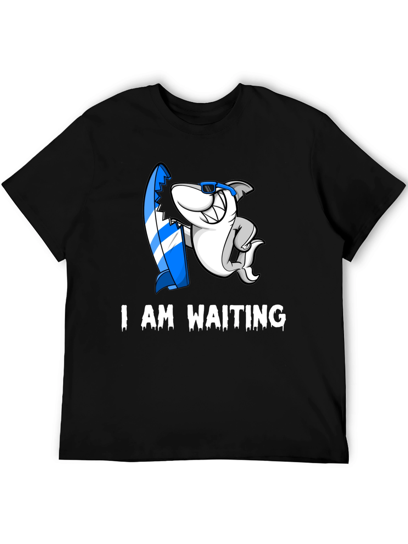 I Am Waiting Shark Graphic T-Shirt