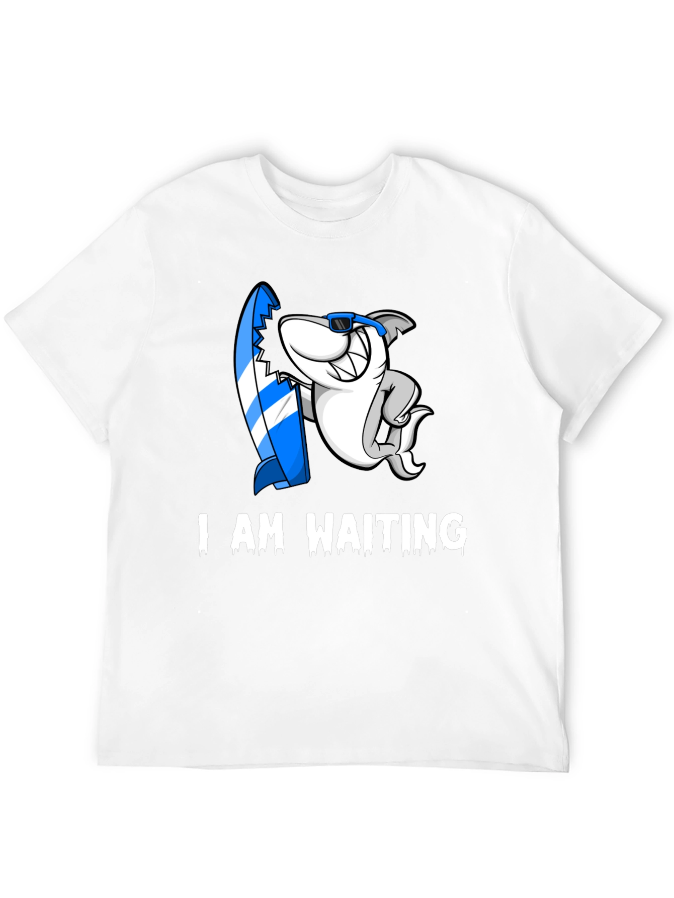 I Am Waiting Shark Graphic T-Shirt