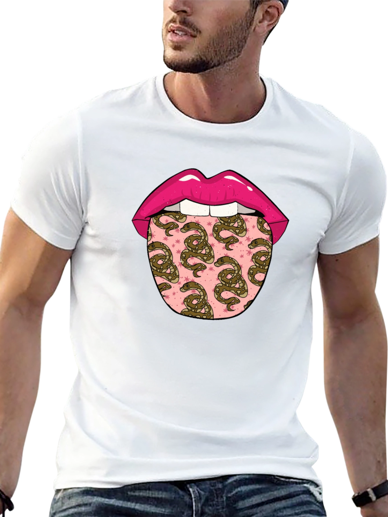 Snakes Tongue Graphic Tee
