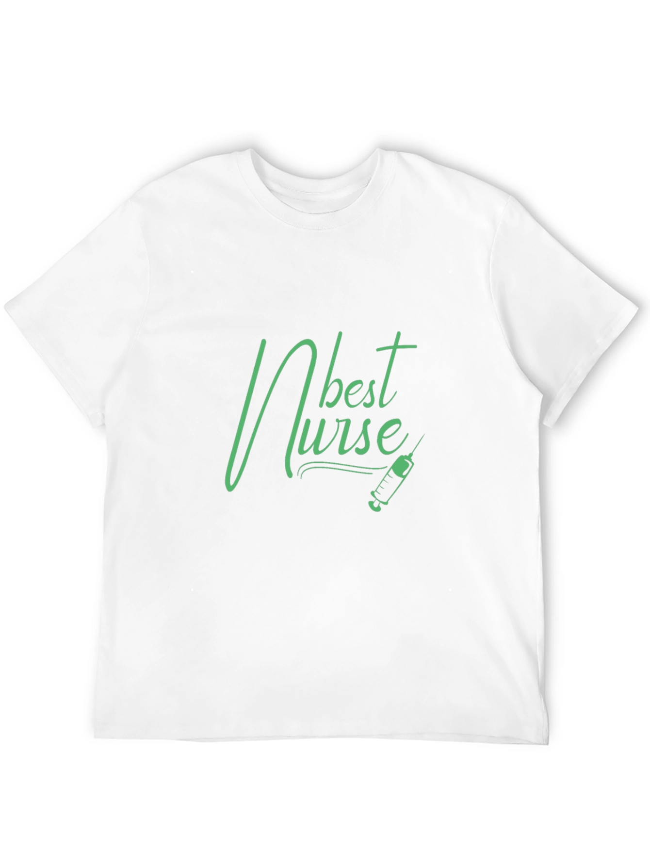 Best Nurse Graphic T-Shirt - Black Crew Neck Tee