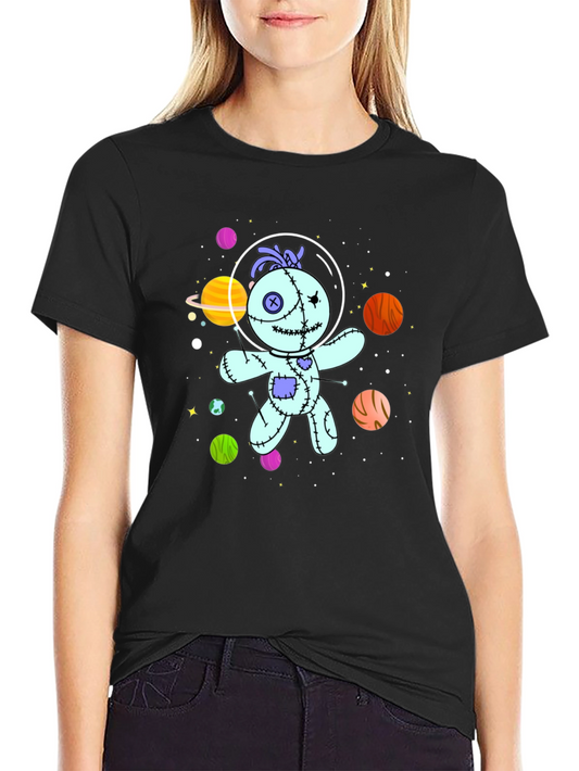 Astronaut Voodoo Doll T-Shirt - Unisex Black Tee