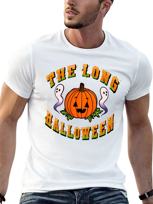The Long Halloween T-Shirt Pumpkin and Ghosts