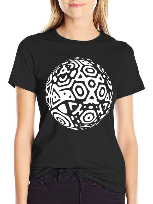 Abstract Geometric Sphere Graphic T-Shirt