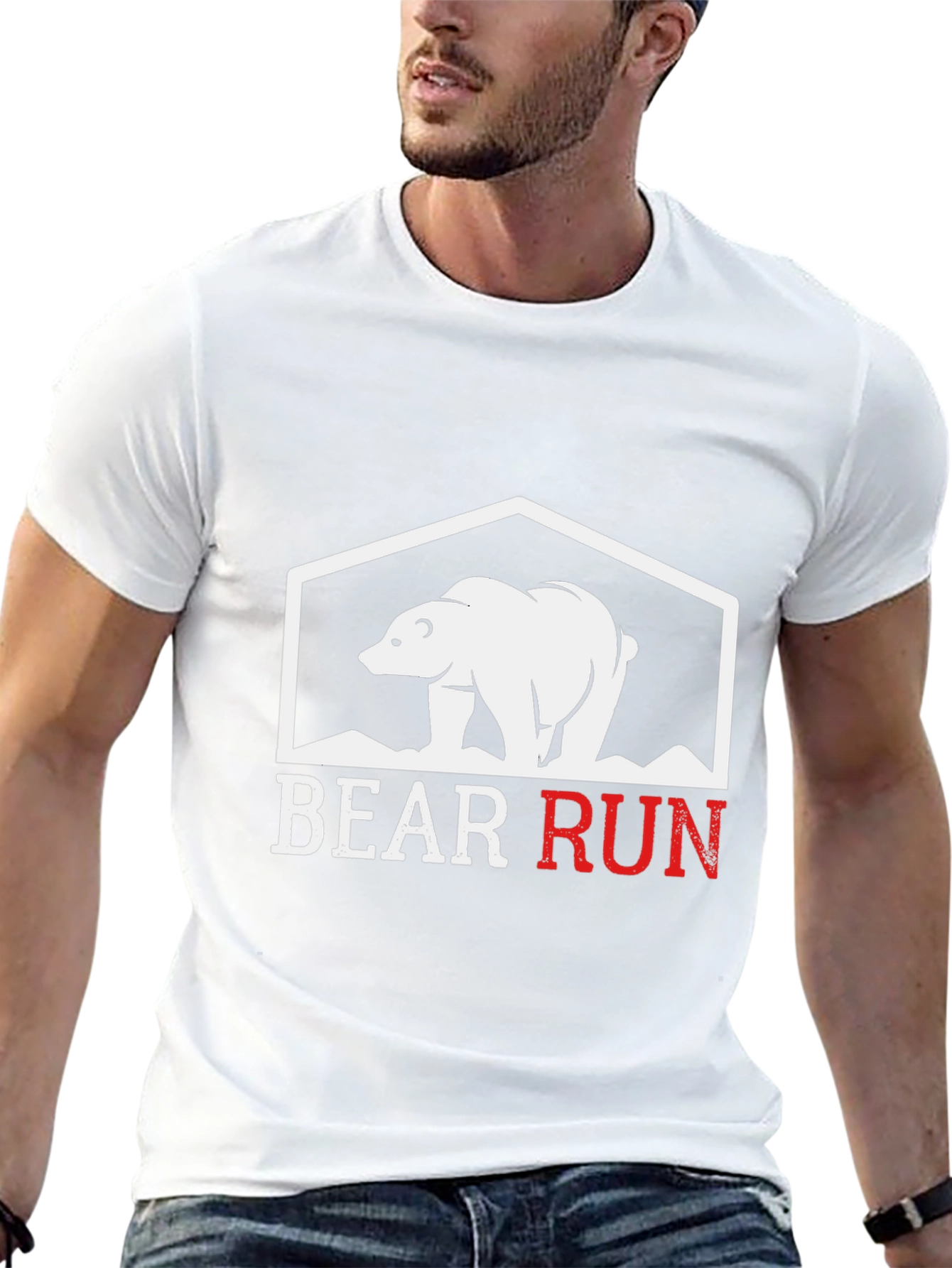 Bear Run Graphic T-Shirt - Stylish & Comfortable