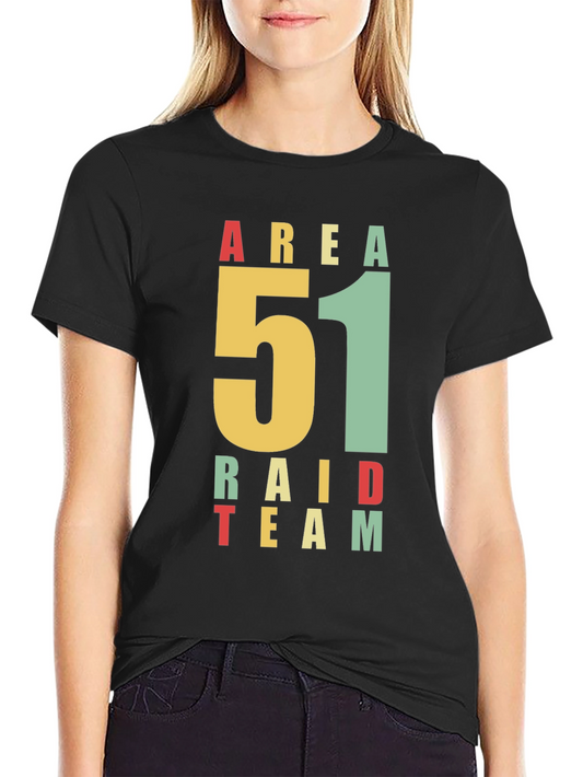 Area 51 Raid Team Graphic T-Shirt - Black