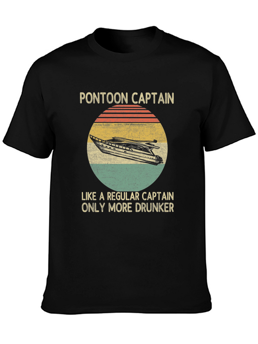 Pontoon Captain T-Shirt - Funny Boating Tee