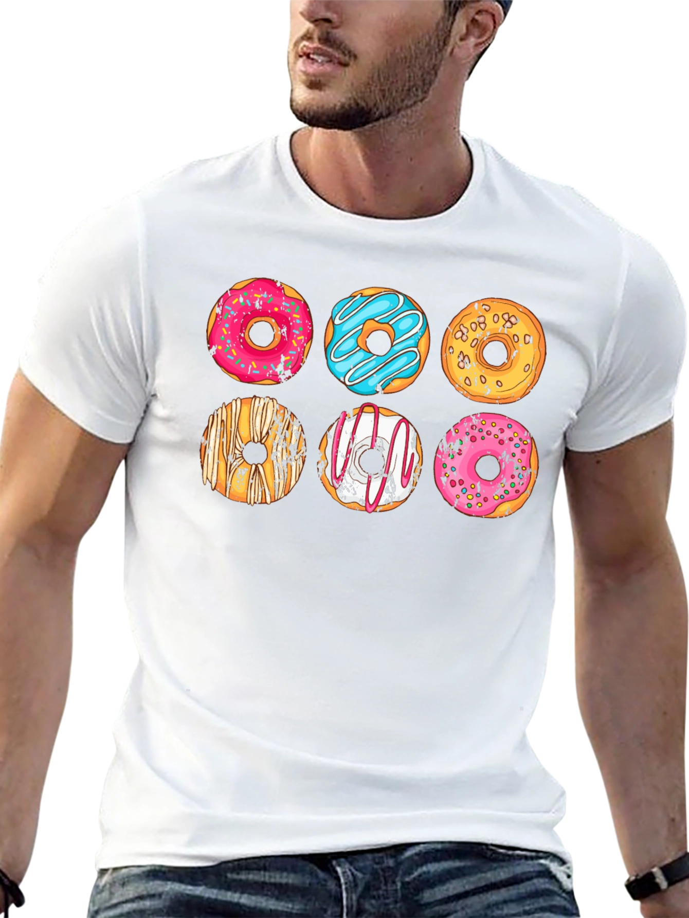 Donut Graphic Tee - Fun Foodie Style