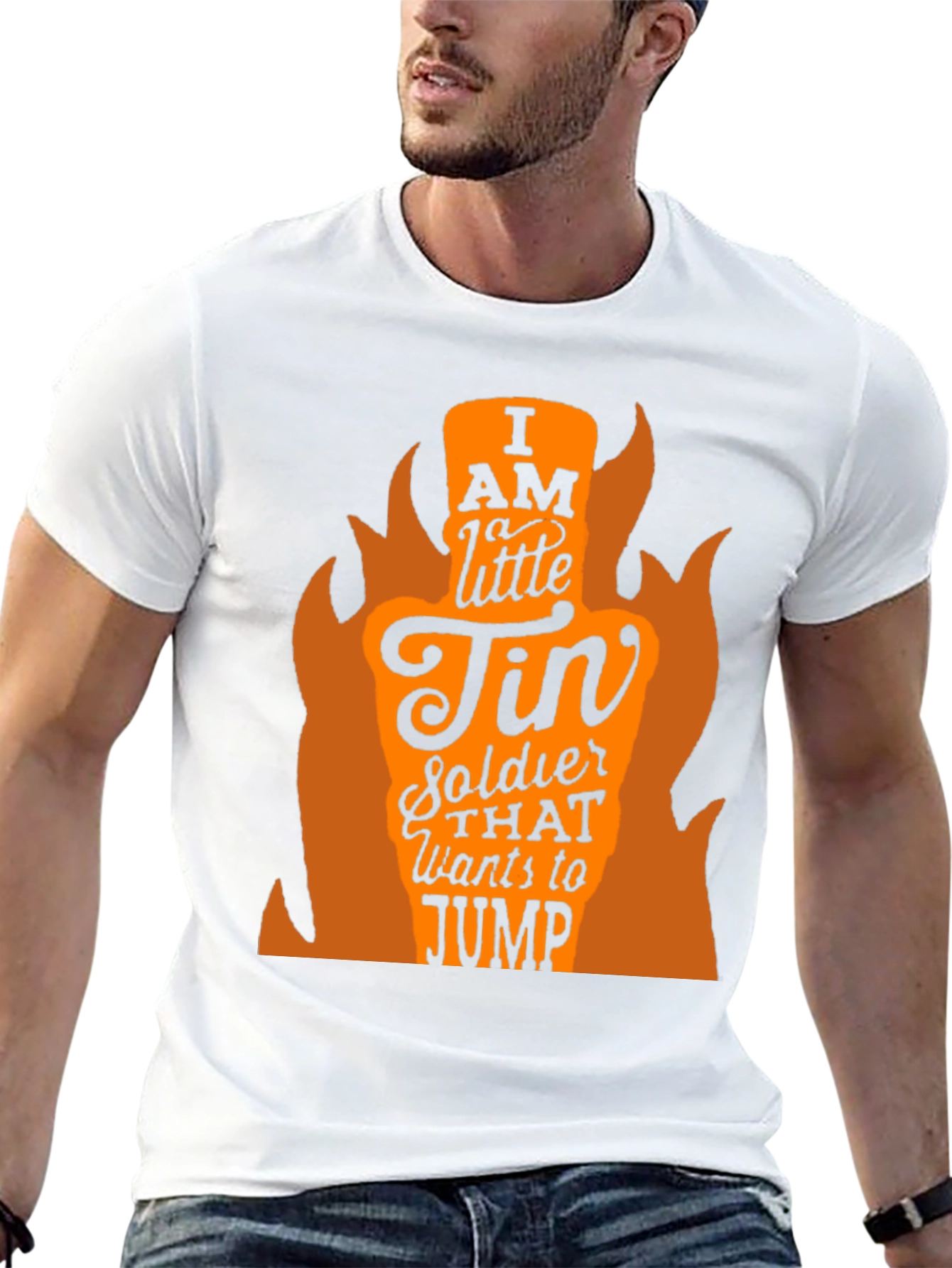 I AM A LITTLE TIN SOLDIER Mens Black T-Shirt