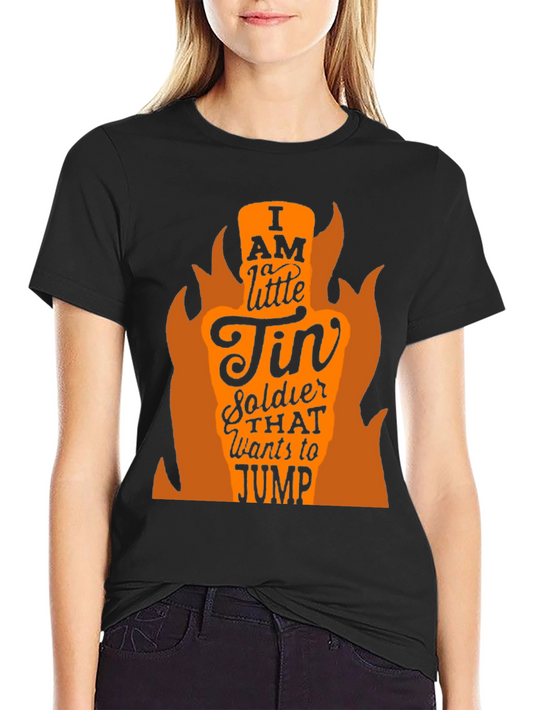 I AM A LITTLE TIN SOLDIER Mens Black T-Shirt