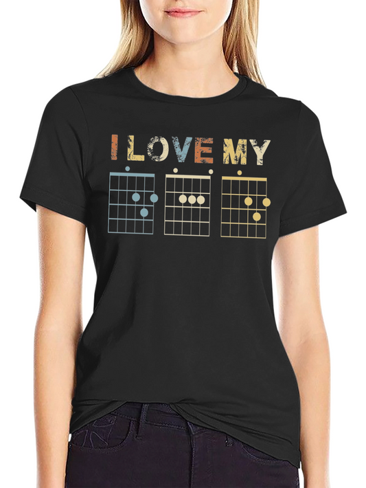 I Love My Chords Guitarist T-Shirt