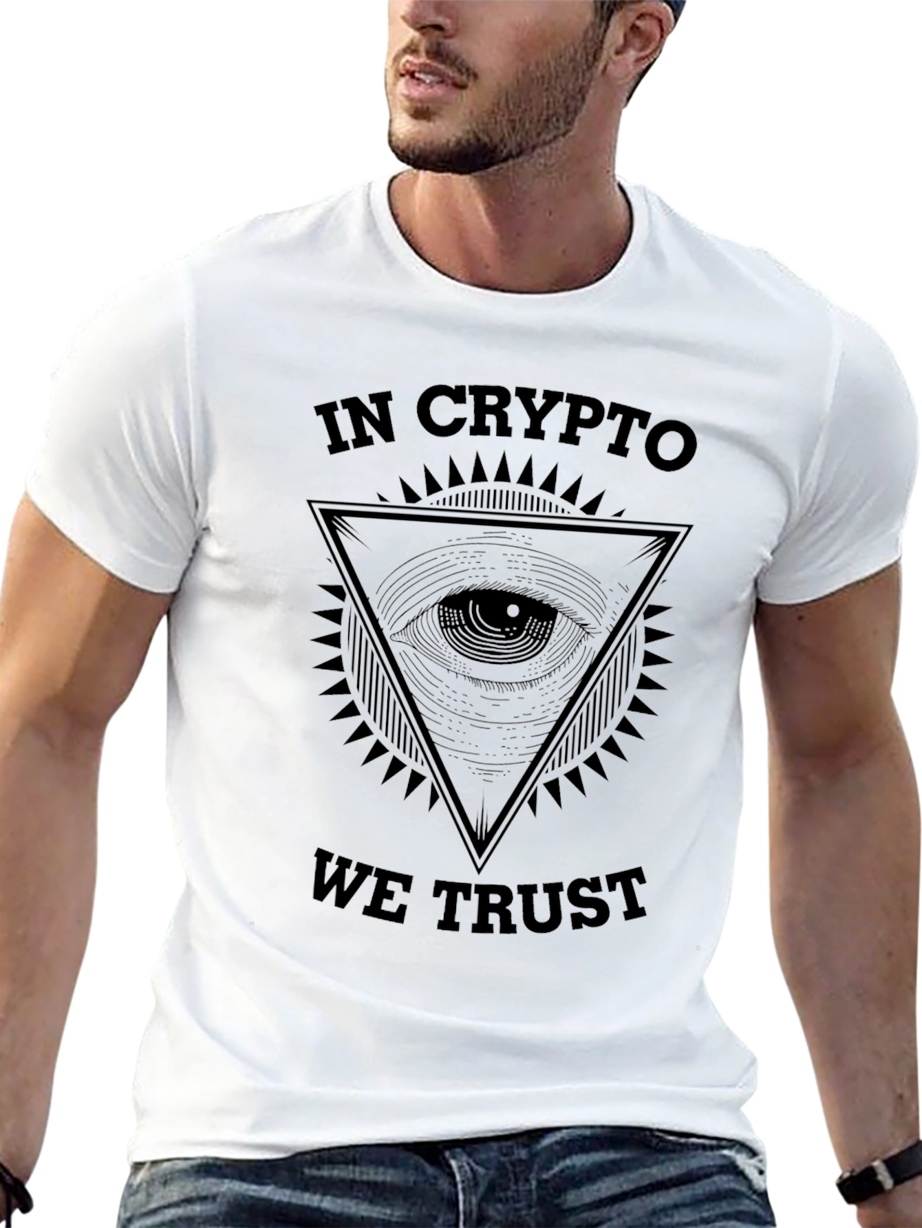 In Crypto We Trust Black T-Shirt
