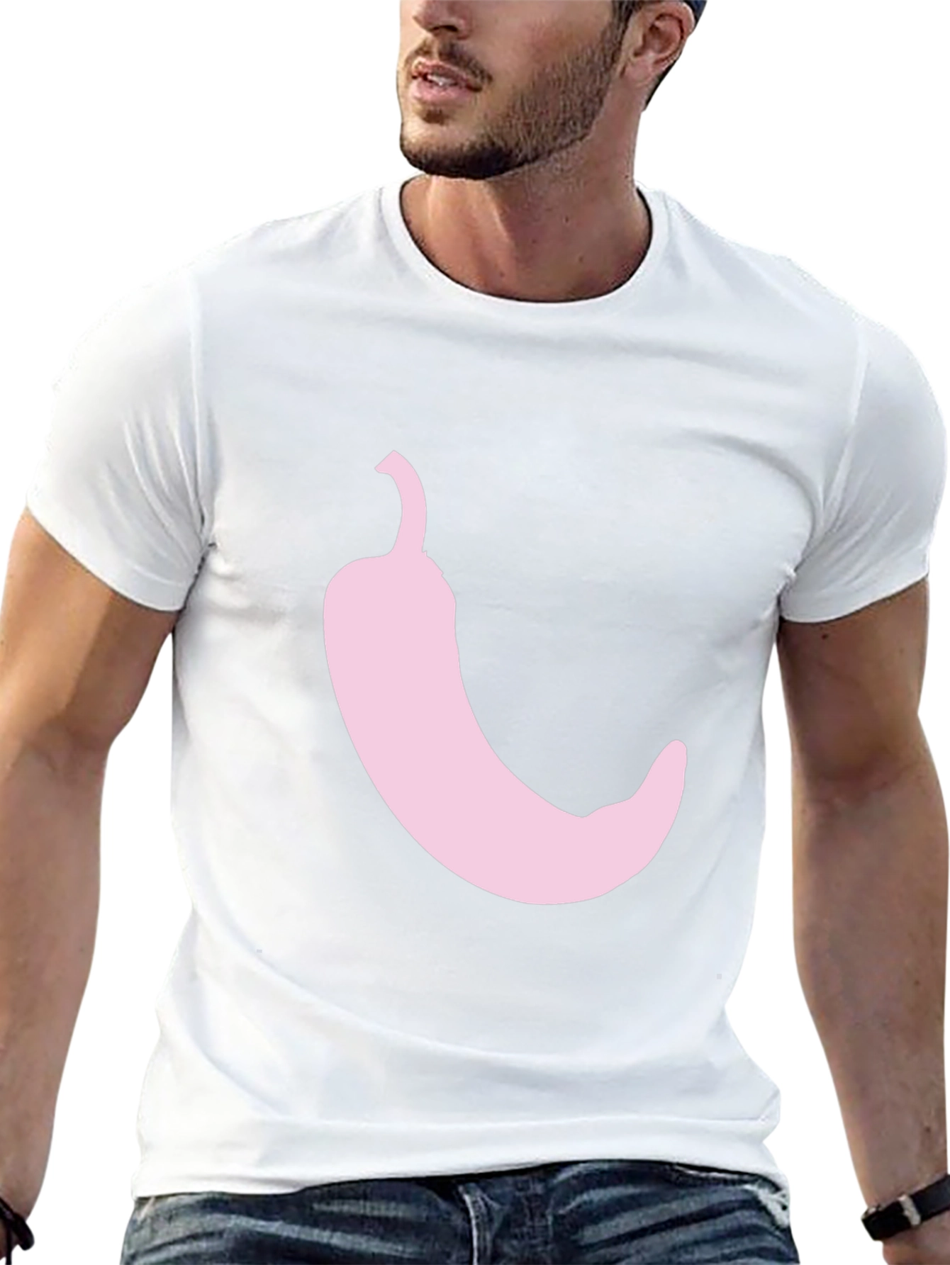 Chili Pepper Graphic Tee - Black Cotton T-Shirt