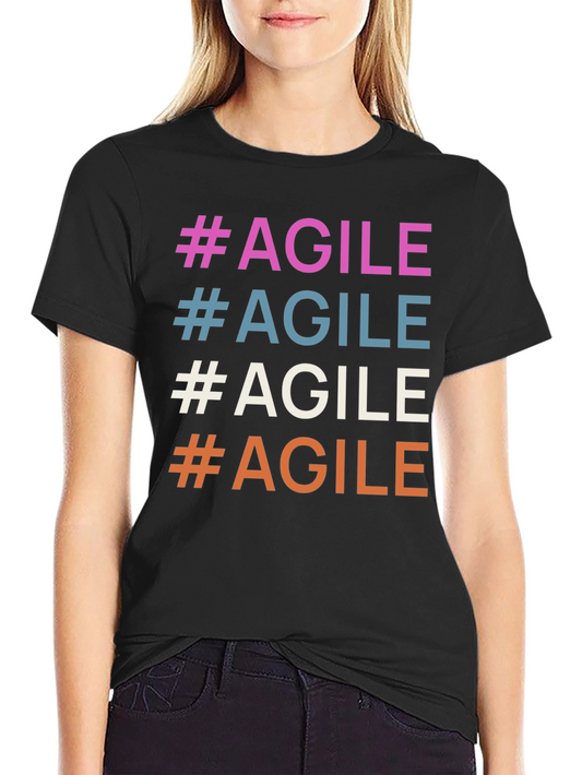Agile Graphic Tee - Trendy Colorful Design
