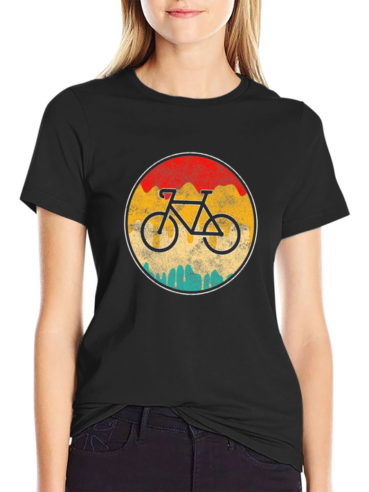 Vintage Bike Graphic Tee - Retro Cycling Shirt