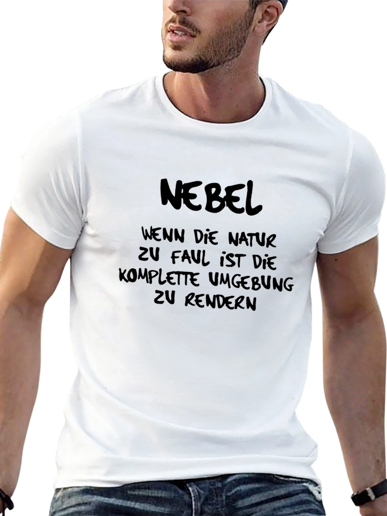 Nebel Graphic T-Shirt - Humorous German Text Design