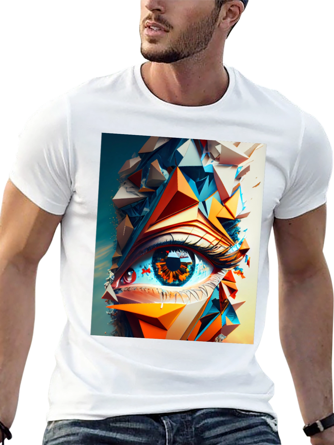 Abstract Eye Graphic T-Shirt