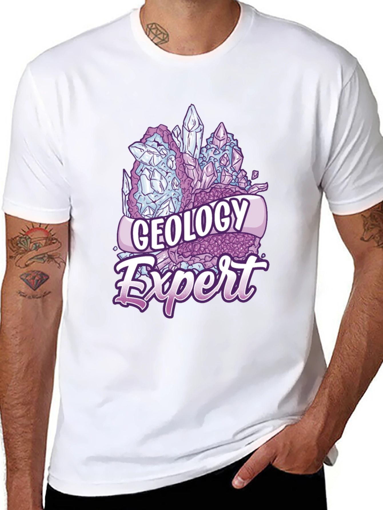 Geology Expert T-Shirt - Crystal Design