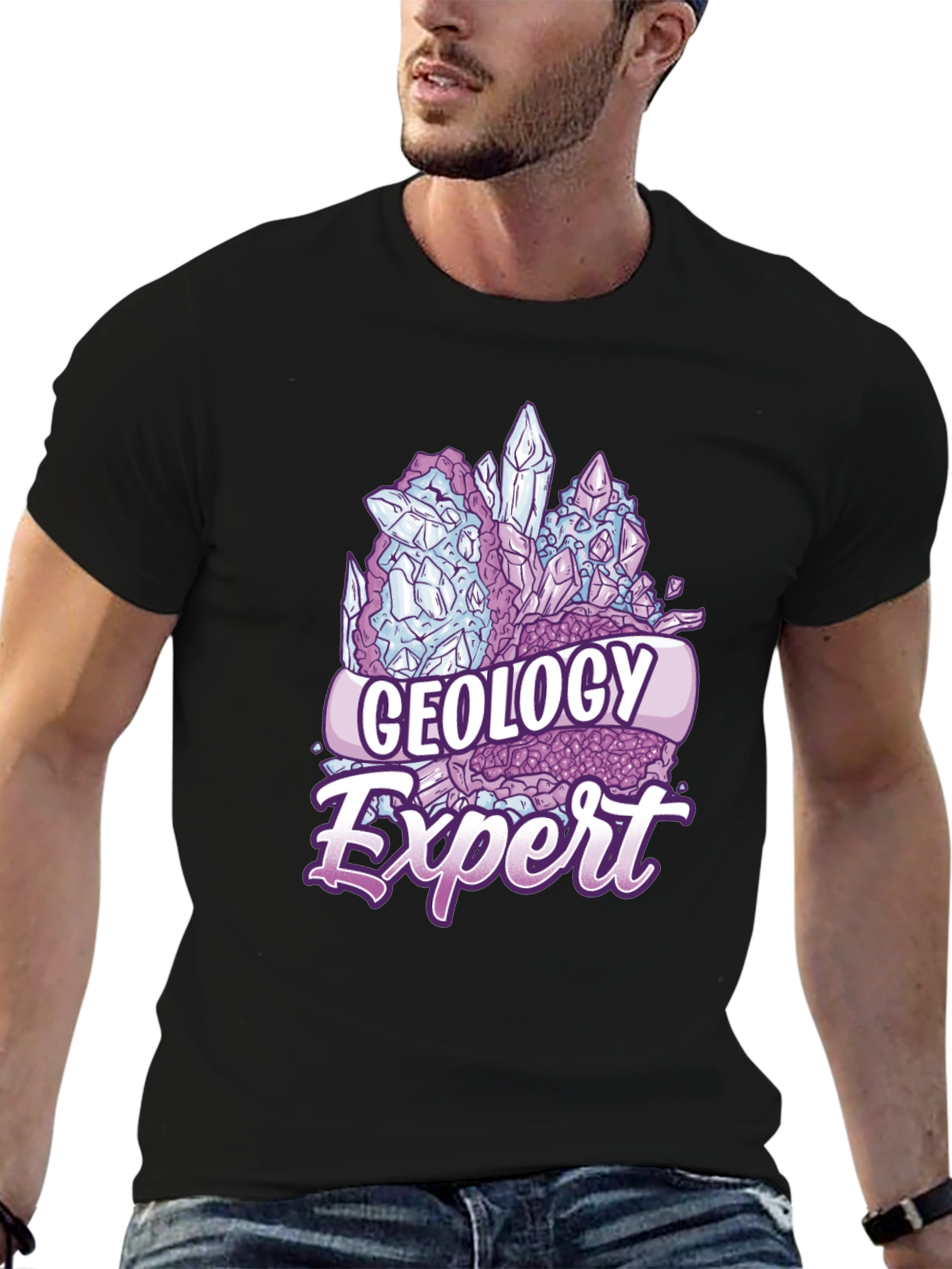 Geology Expert T-Shirt - Crystal Design