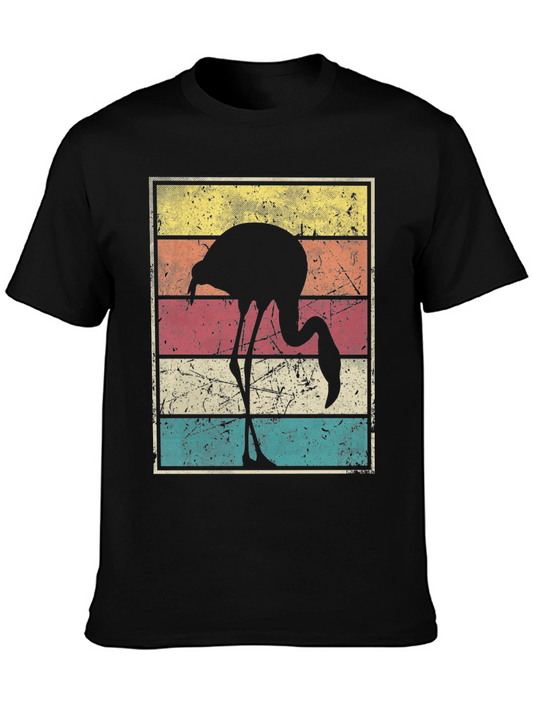 Retro Flamingo Graphic T-Shirt
