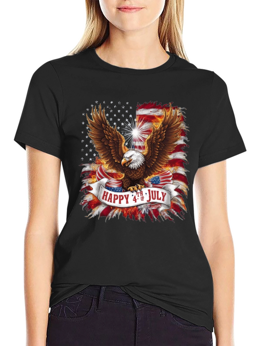 Patriotic Eagle 4th of July Graphic Tee