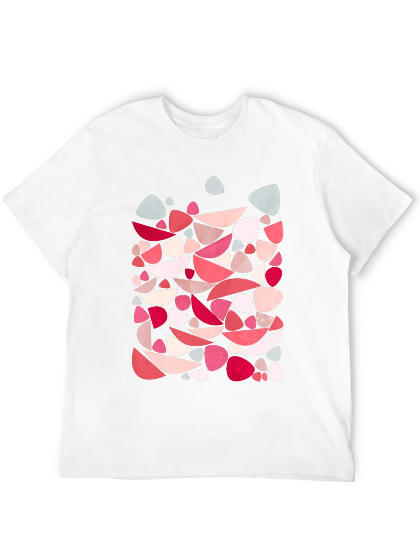 Abstract Shapes Mens Black T-Shirt