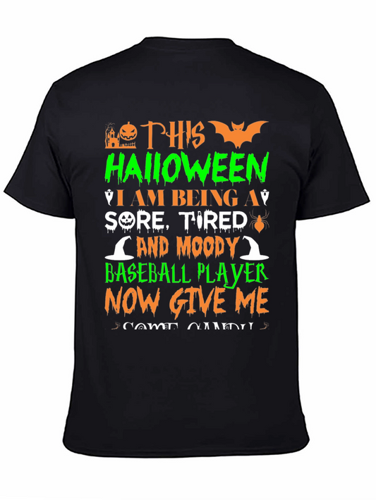 Halloween Baseball Player T-Shirt