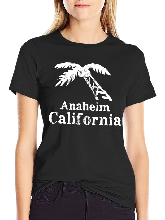 Anaheim California Palm Tree Graphic T-Shirt