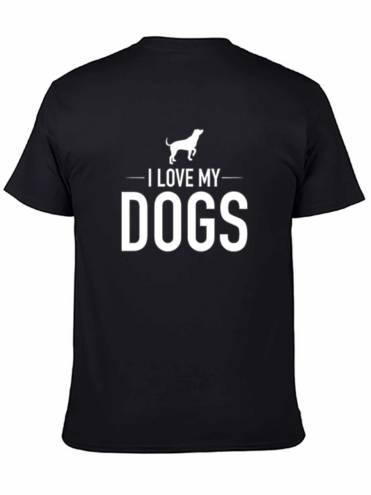 I Love My Dogs Black Graphic Tee