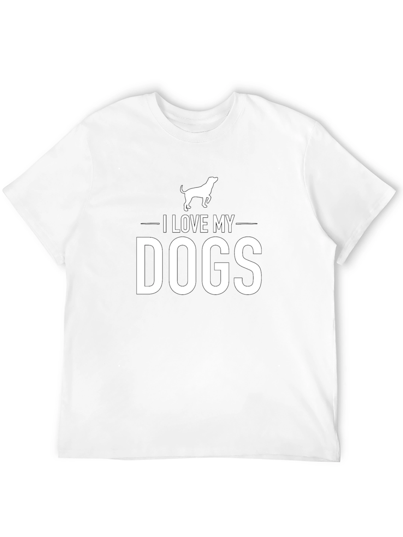 I Love My Dogs Black Graphic Tee
