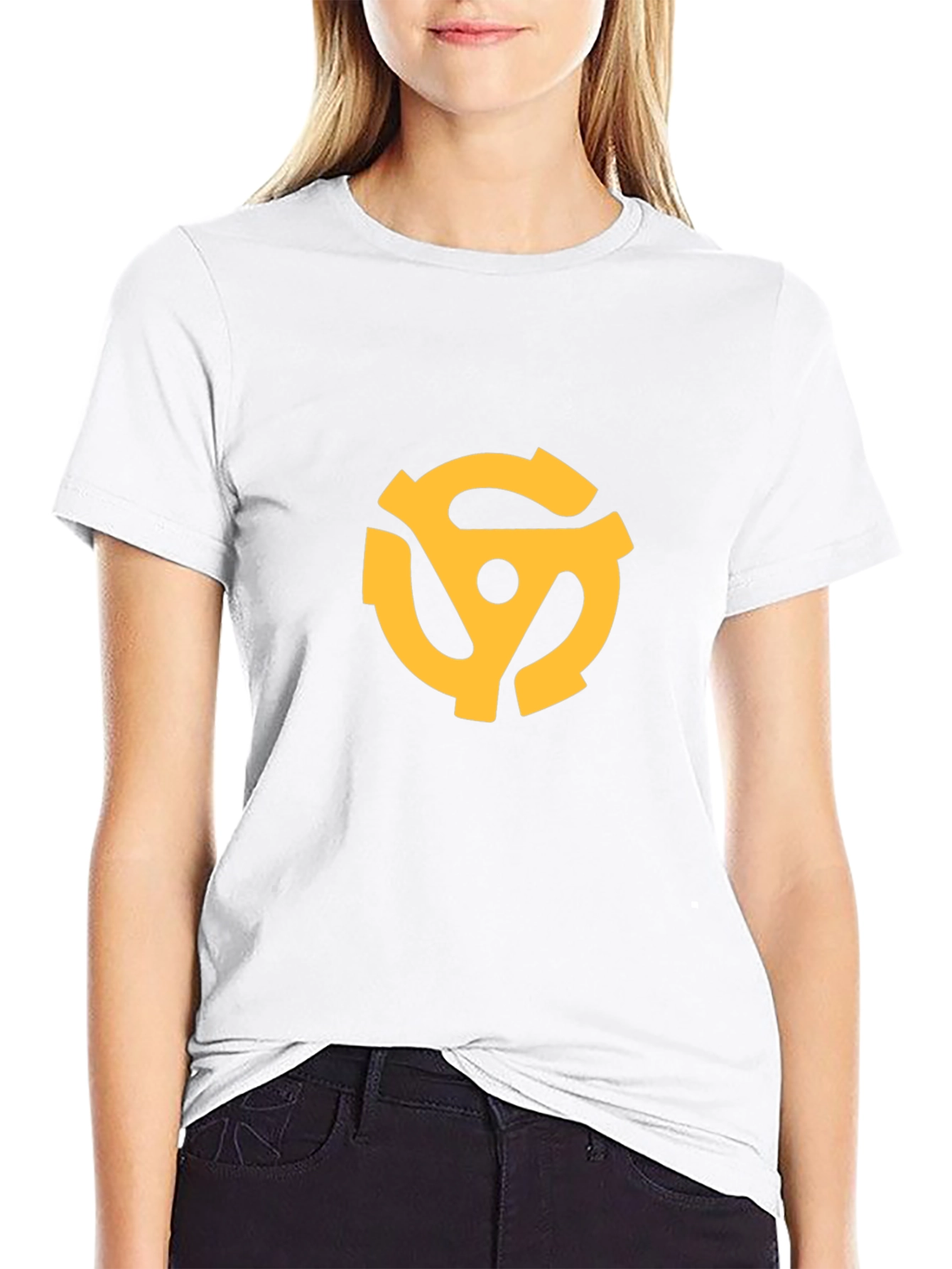 Retro Gold Record Adapter Graphic T-Shirt
