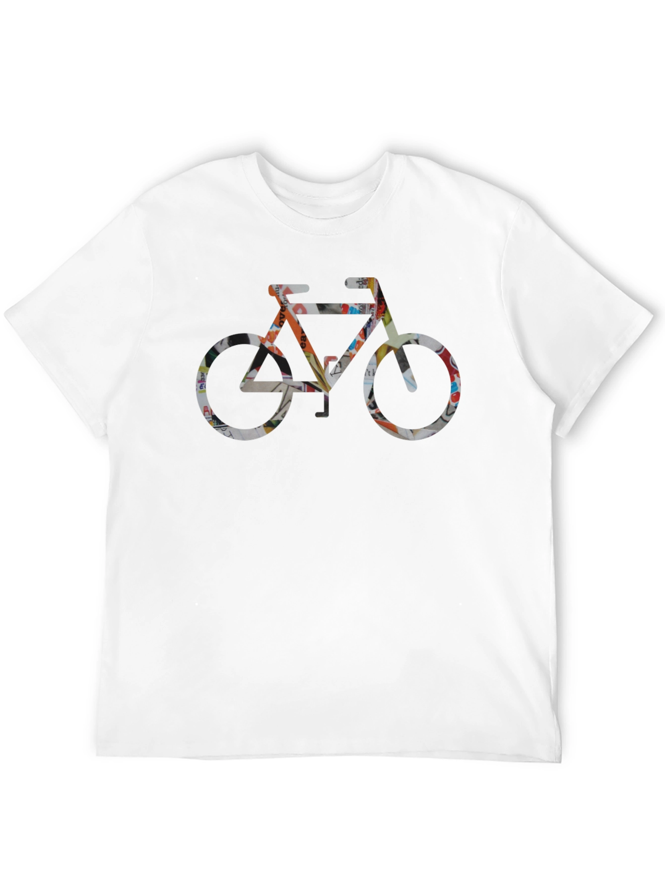 Abstract Bike Graphic Mens Black T-Shirt