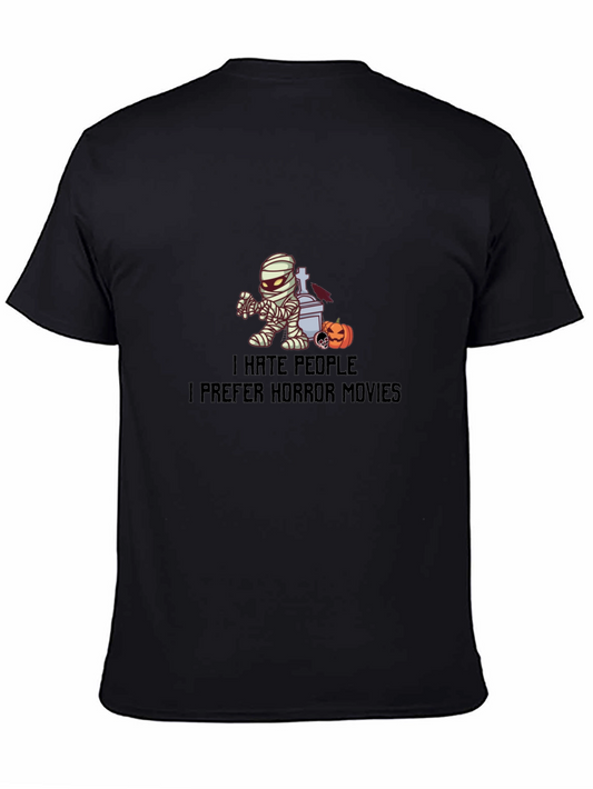 I Hate People Horror Movies Graphic Tee