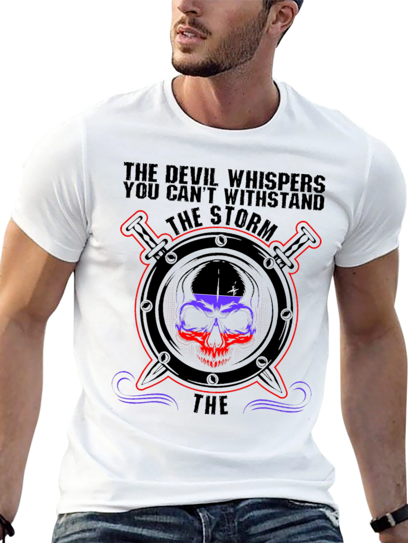 The Storm Skull Graphic T-Shirt