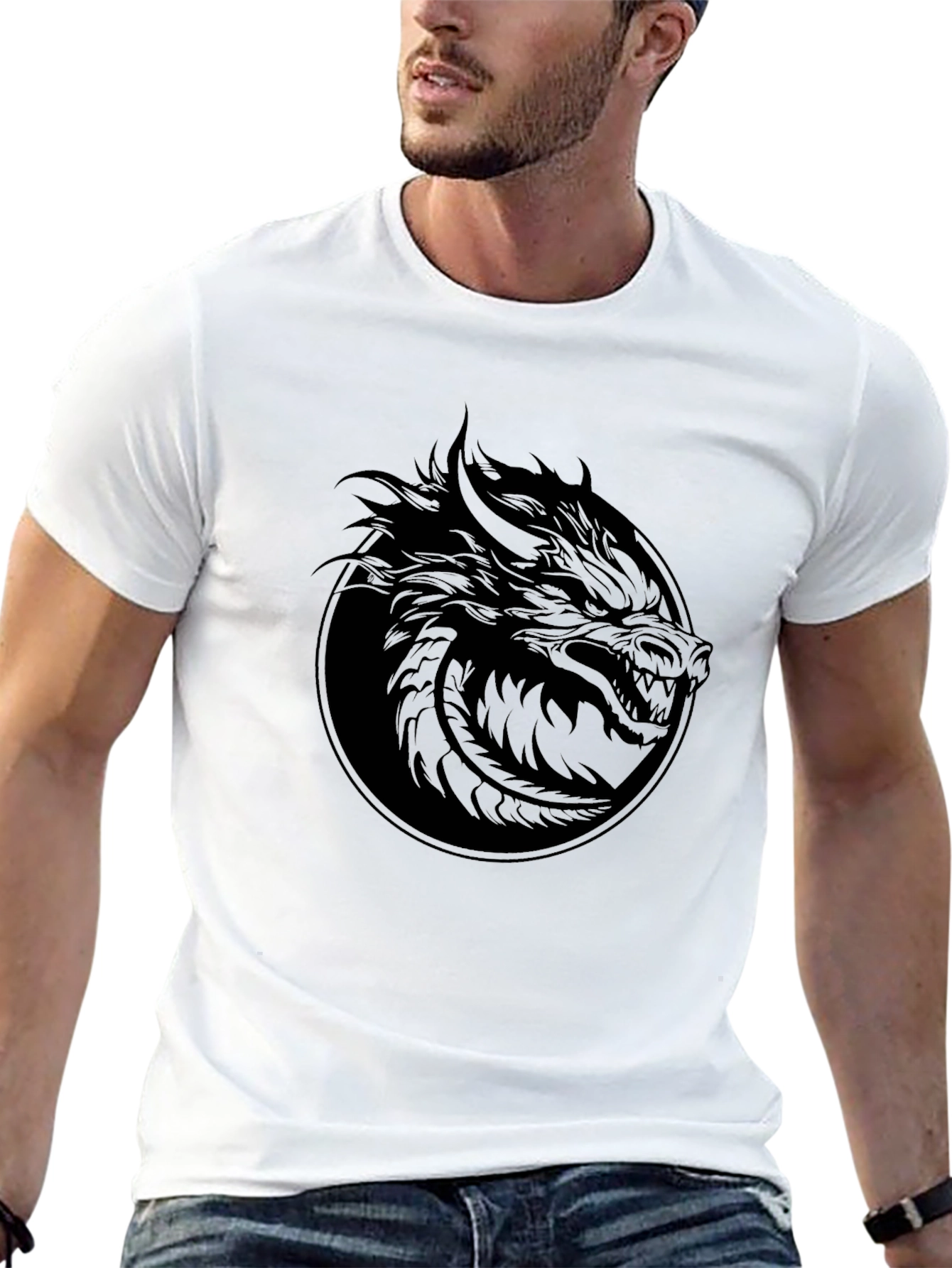 Black Dragon Graphic Tee - Mens