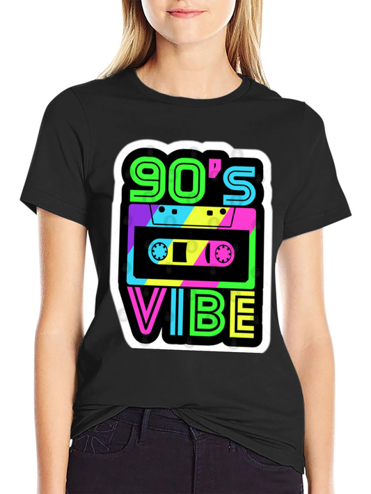 90s Vibe T-Shirt - Retro Cassette Graphic Tee