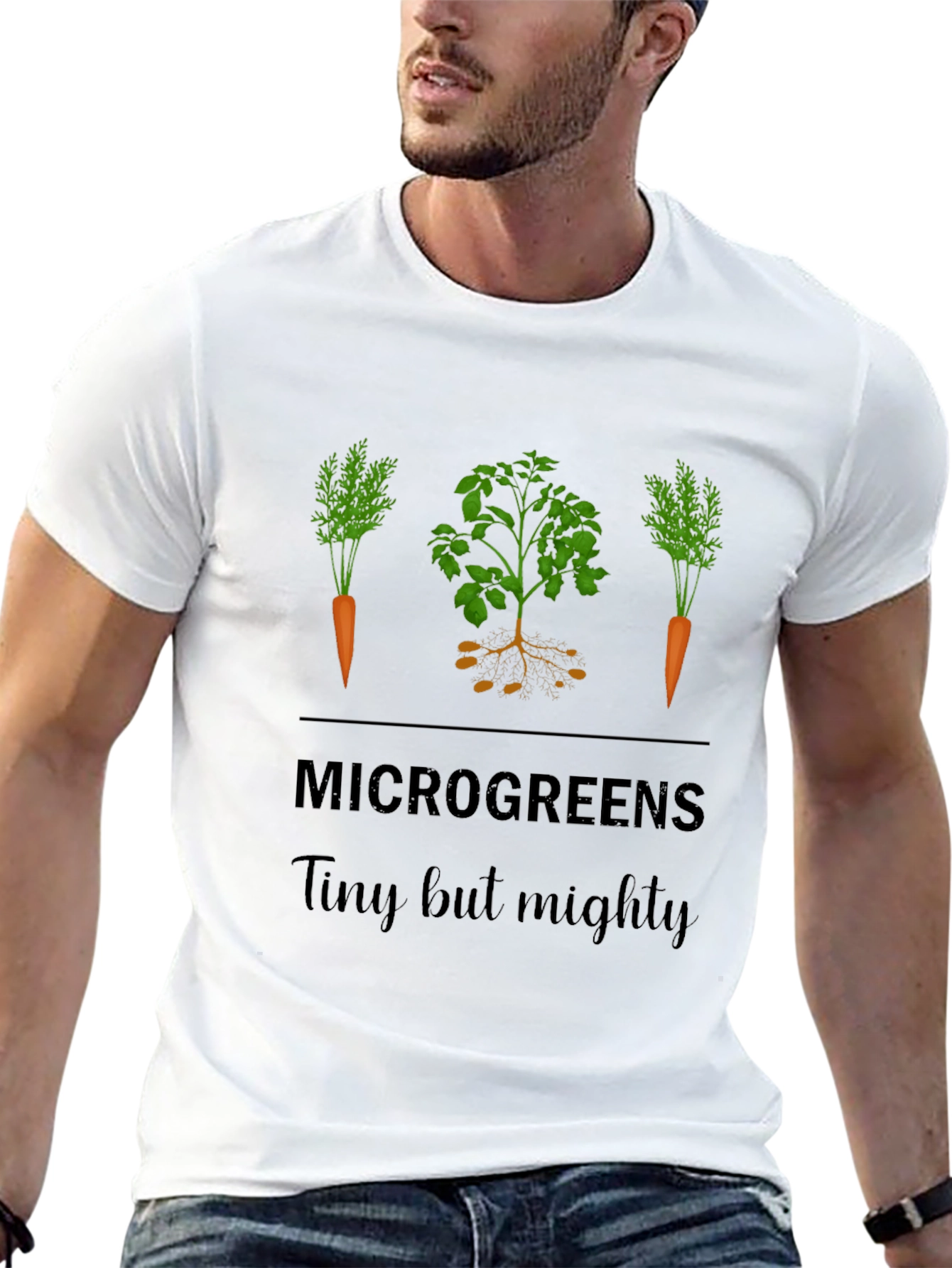 Microgreens T-Shirt - Tiny But Mighty Garden Tee