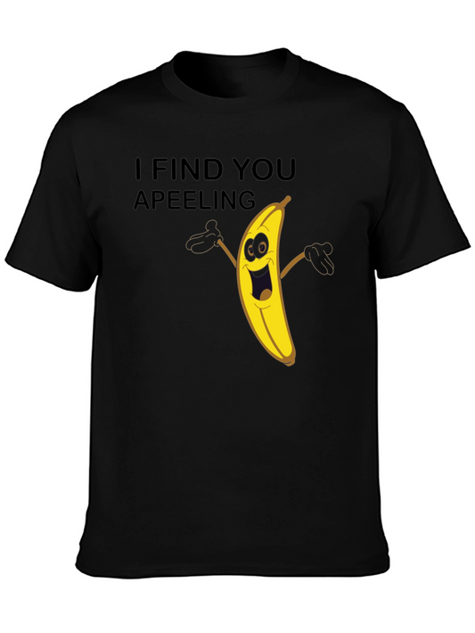 Funny Banana Pun Graphic Tee - I Find You Apeeling