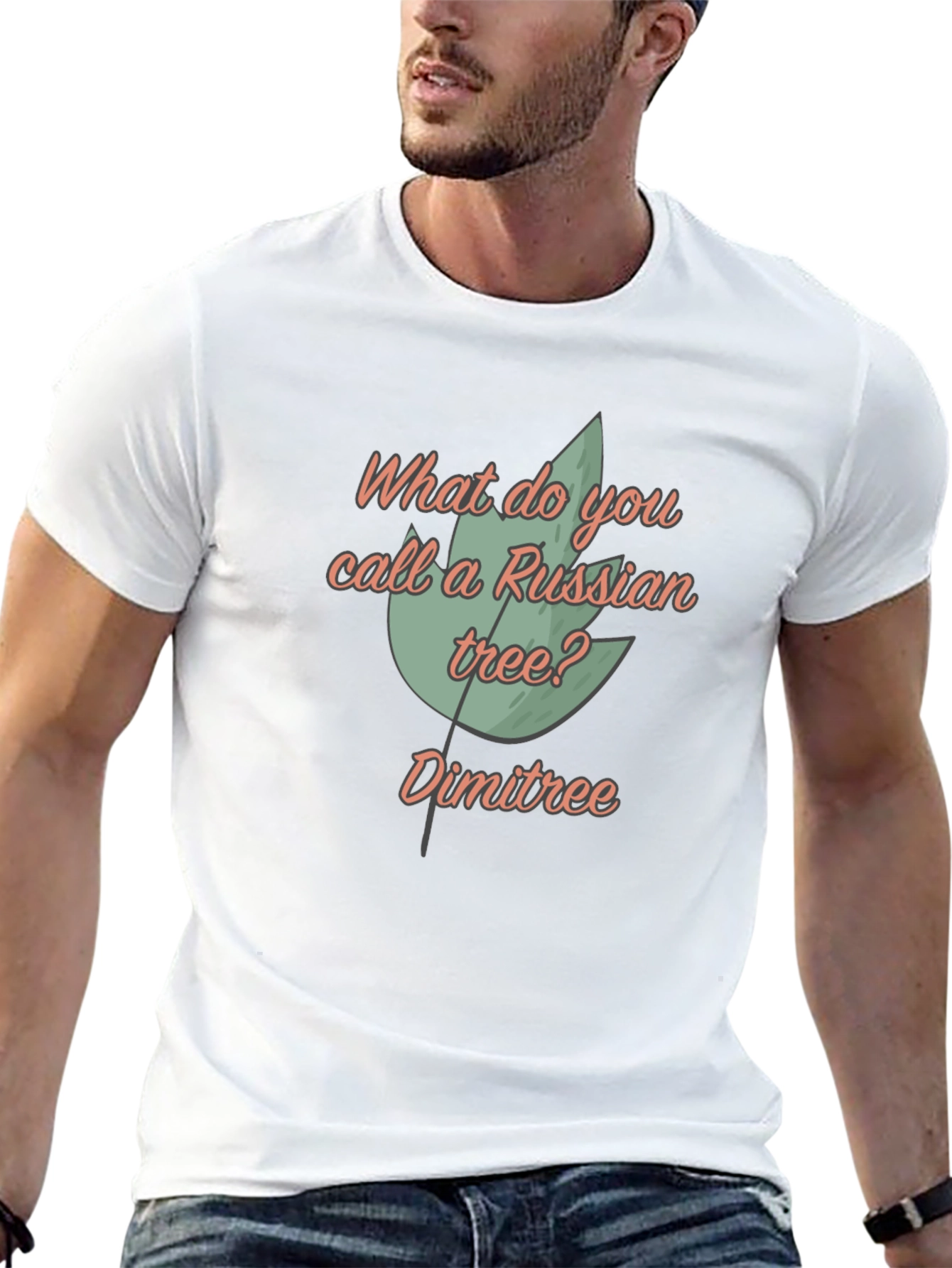 Dimitree T-Shirt: Funny Russian Tree Pun Tee