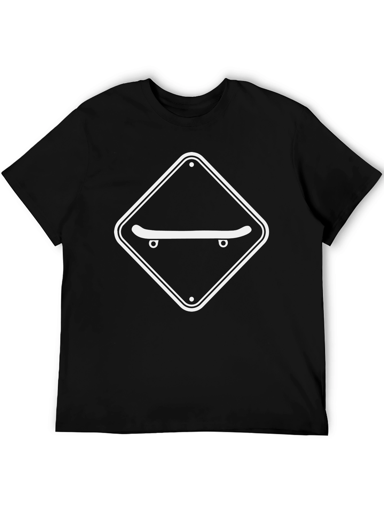 Skateboarding T-Shirt - Black Graphic Tee