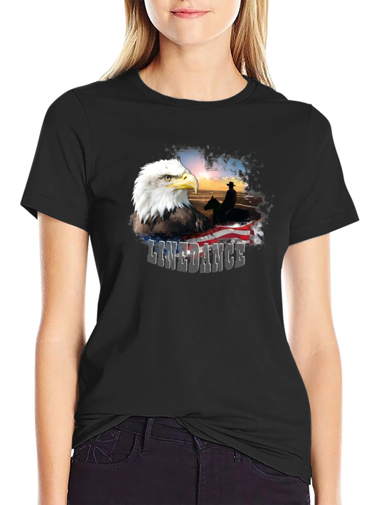 Eagle Line Dance Graphic Tee - Country Style