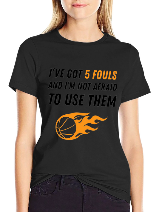 Basketball Player Graphic Tee - 5 Fouls