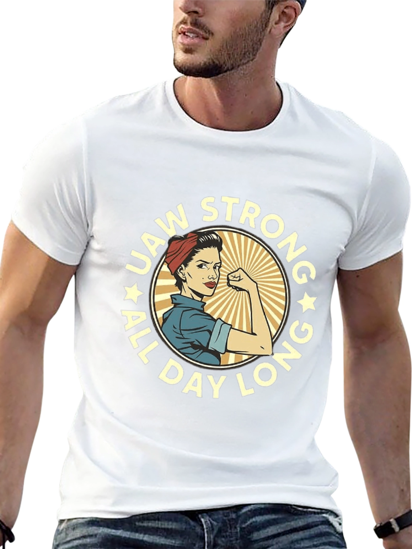 UAW Strong Rosie the Riveter T-Shirt